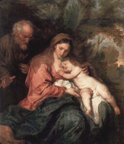 Anthony Van Dyck Ruhe auf der Flucht nach Agypten